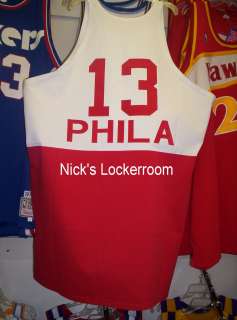 AUTHENTIC Mitchell & Ness 1966 Phila Sixers Wilt Chamberlain Throwback 