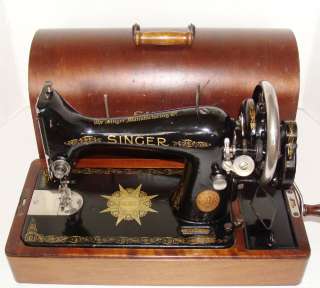 1948 Singer model 99 Hand Crank Sewing Machine Indian Star variant 