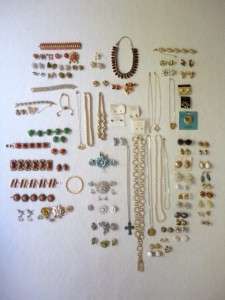 108+ Pc Lot Vtg Jewelry Lisner Trifari Coro Monet Roget  