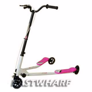 WheelsTri X Fliker 3 type Wheel Scooter Slider Ride Drifter Pink 