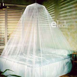 NEW White Elegant Netting Bed Canopy Mosquito Net Queen  