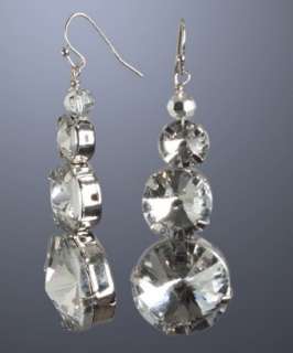 kenneth jay lane silver bling isadora drop earrings