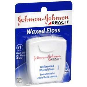  Johnson & Johnson REACH FLOSS WAX UNFL 55YD Health 
