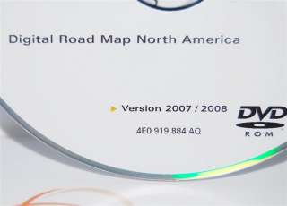 Audi Navigation MMI DVD Version 2007/2008 North America 4E0919884AQ 