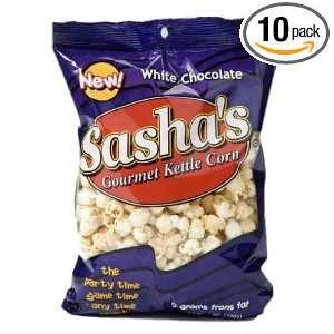 Sashas White Chocolate Kettle Corn (7 Grocery & Gourmet Food