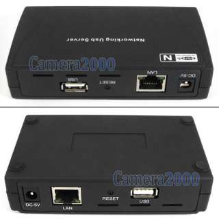 USB 4 Ports Print Network Server Printer Share Hub Win7  