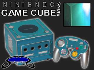 SKY BLUE CHROME Skin for Nintendo Game Cube Console System Vinyl Decal 
