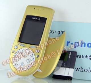 NOKIA 3650 Mobile Cell Phone GSM Refurbished Gold +Gift  