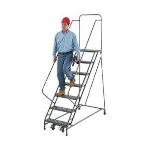 EGA 50 Degree Stairway Slope Ladders with 5  to 12 Steps   Gray 
