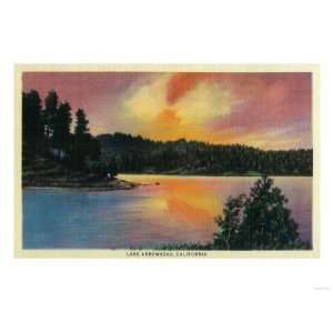     Lake Arrowhead, CA Giclee Poster Print 