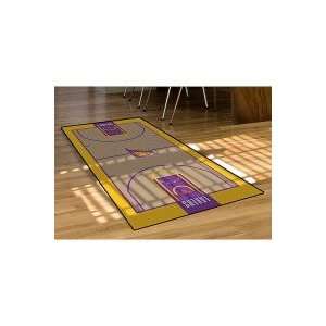 FanMats Los Angeles Lakers Large Basketball Court Rug Runner Mat New 