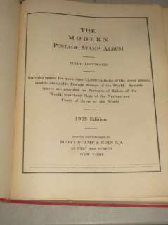 1925 Edition of Scott Modern WW Album/Collection  