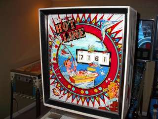 Williams HOT LINE Vintage 1966 Classic Arcade Pinball Machine  