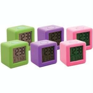  EQUITY 70902 TEXTURED CUBE LCD ALARM CLOCK Electronics