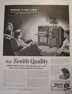 ZENITH RADIO CORPORATION.RADIO AND TELEVISION. MAYFOWER RADIO 