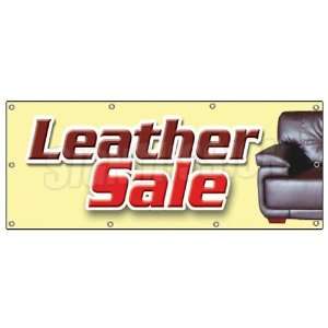 com 36x96 LEATHER SALE BANNER SIGN sofa couch signs chair recliner 