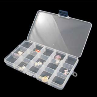   Plastic Jewelry Adjustable Tool Box Case Craft Organizer Storage Beads
