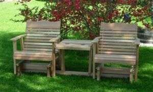 Amish Made 6 Cedar Settee Glider  