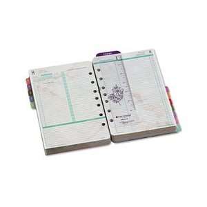 Day Timer Garden Path Dated Looseleaf Refill, Two Pages per Day, 5 1/2 