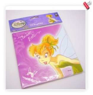 Disney Tinkerbell Fairy Party Xmas Paper Napkin 12 pc  
