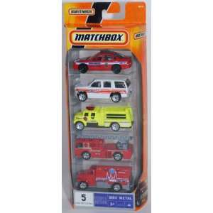 Matchbox MBX Metal Emergency Vehicles 5 Pack Toys & Games