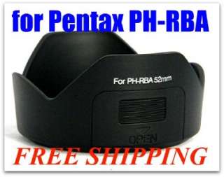 Replace PH RBA 52mm Lens hood for Pentax 18 55mm I / II  