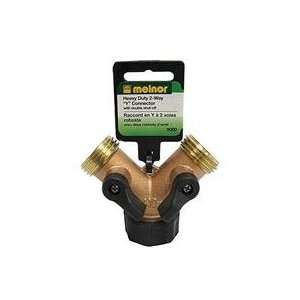  3 PACK 2 WAY BRASS HOSE CONNECTOR (Catalog Category Lawn 
