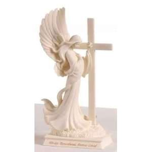  Roman Memorial Cross Angel Statue Always Remembered 46875 