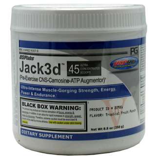 Jack3d 8.8 oz (250g) Tropical Fruit Punch Nitric Oxide Supplements 