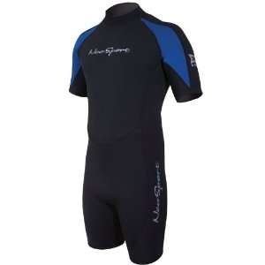  Neosport Mens Dive Wetsuits XSPAN 3Mm Shorty Black/Blue AS 