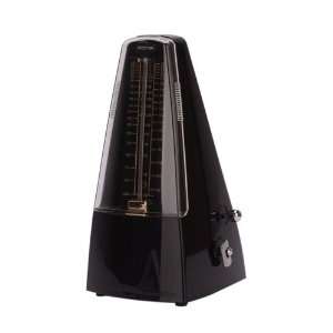   Pro Transparent Metal Mechanical Metronome Black Musical Instruments