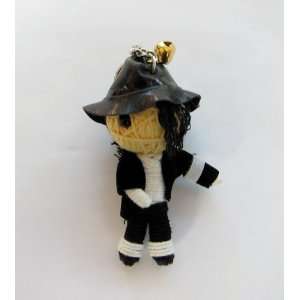  Michael Jackson King of Pop Voodoo String Doll Keychain 