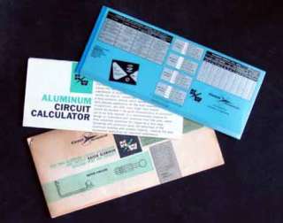 sliding calculator with instructions from kaiser aluminum and chemical 