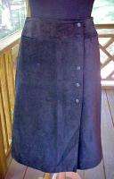 BLACK SKIRT GLORIA VANDERBUILT LADIES SIZE 12 100% COTTON FREE 