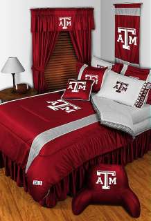 TEXAS A&M AGGIES Comforter Sham Bedskirt Pillowcase Set  