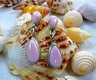 pink coral tears gems dangle earrings sterling silver $ 26 95 time 