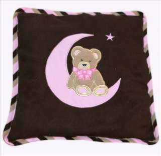 Baby Boutique   Pink Bear & Moon 13 PCS Crib Bedding  