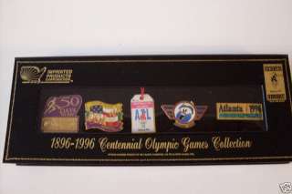 1896 1996 CENTENNIAL OLYMPIC GAMES COLLECTION   5 PINS  