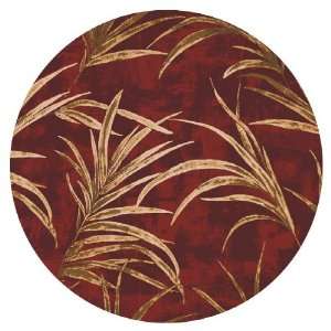   Stainmaster Rainforest 7428C / 490 77 x 77 Russet Round Area Rug