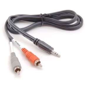  Stereo Mini to RCA Y cable. Y CABLE 3.5MM TRS RCA 3FT AV ACC. Mini 