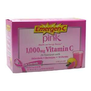  Emergen c Fizzing Drink Mix Pink 30 packets Beauty