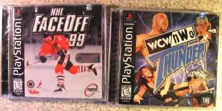 2x *NEW* Playstation 1 Games NHL FACE OFF 99 +WCW/NWO Wrestling 