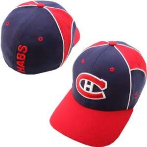  Zephyr Montreal Canadiens Cut Up Stretch Fit Hat Small 