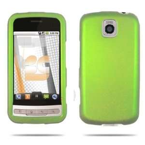  Cool Green Rubberized Protector Case for LG Optimus M 