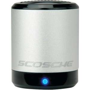 SCOSCHE PMSSR Portable Mini Speaker (Silver) for /iPod/Laptop 