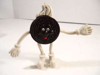 VINTAGE OREO COOKIE FLEXIBLE FIGURE TOY RETRO BENDABLE  