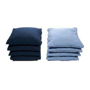  Cornhole Bags (4 Navy Blue and 4 Light Blue) by Cornhole 