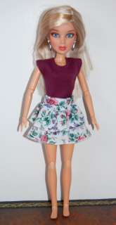 Doll Clothes handmade Barbie or LIV   Ruffle skirt set  