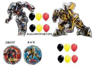   BIRTHDAY party supplies balloons OPTIMUS BUMBLE BEE decorations  