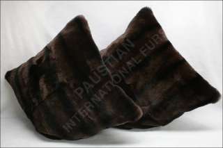 354 Brown rex rabbit fur pillow /pillow for fur blanket  